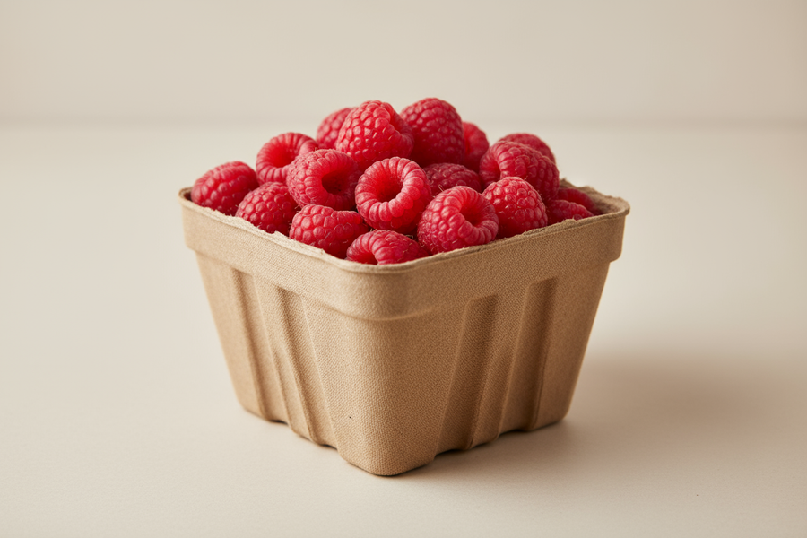 less full, no green leaves on the raspberries